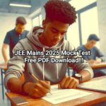 Jee mains 2025 mock test free pdf download