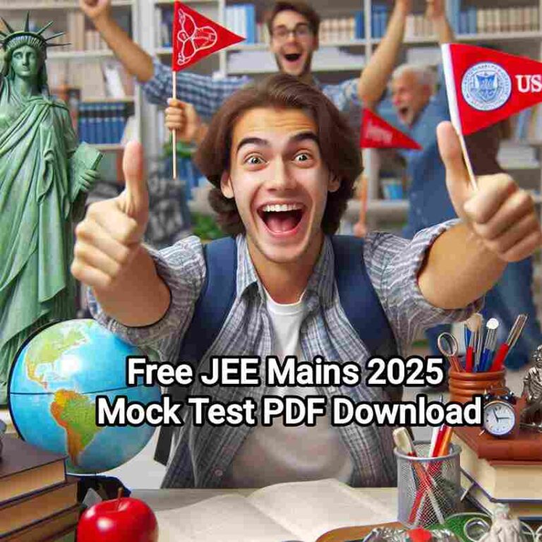 Free JEE Mains 2025 Mock Test PDF Download: Boost Your Preparation with Mock Test – 3